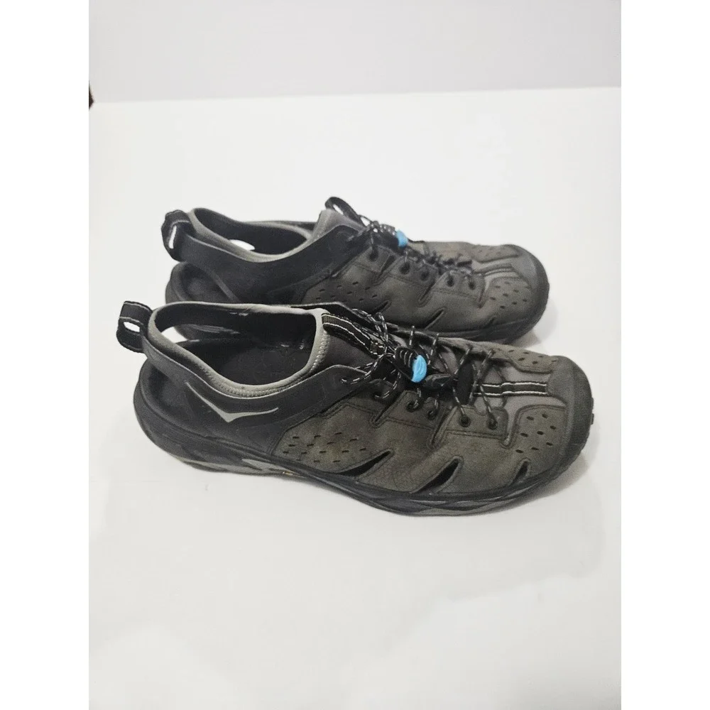 Hoka One One Men's M‎ Tor Trafa Sandal - Anthracite/Black Size 12